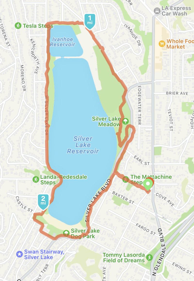 Silver Lake Reservoir loop