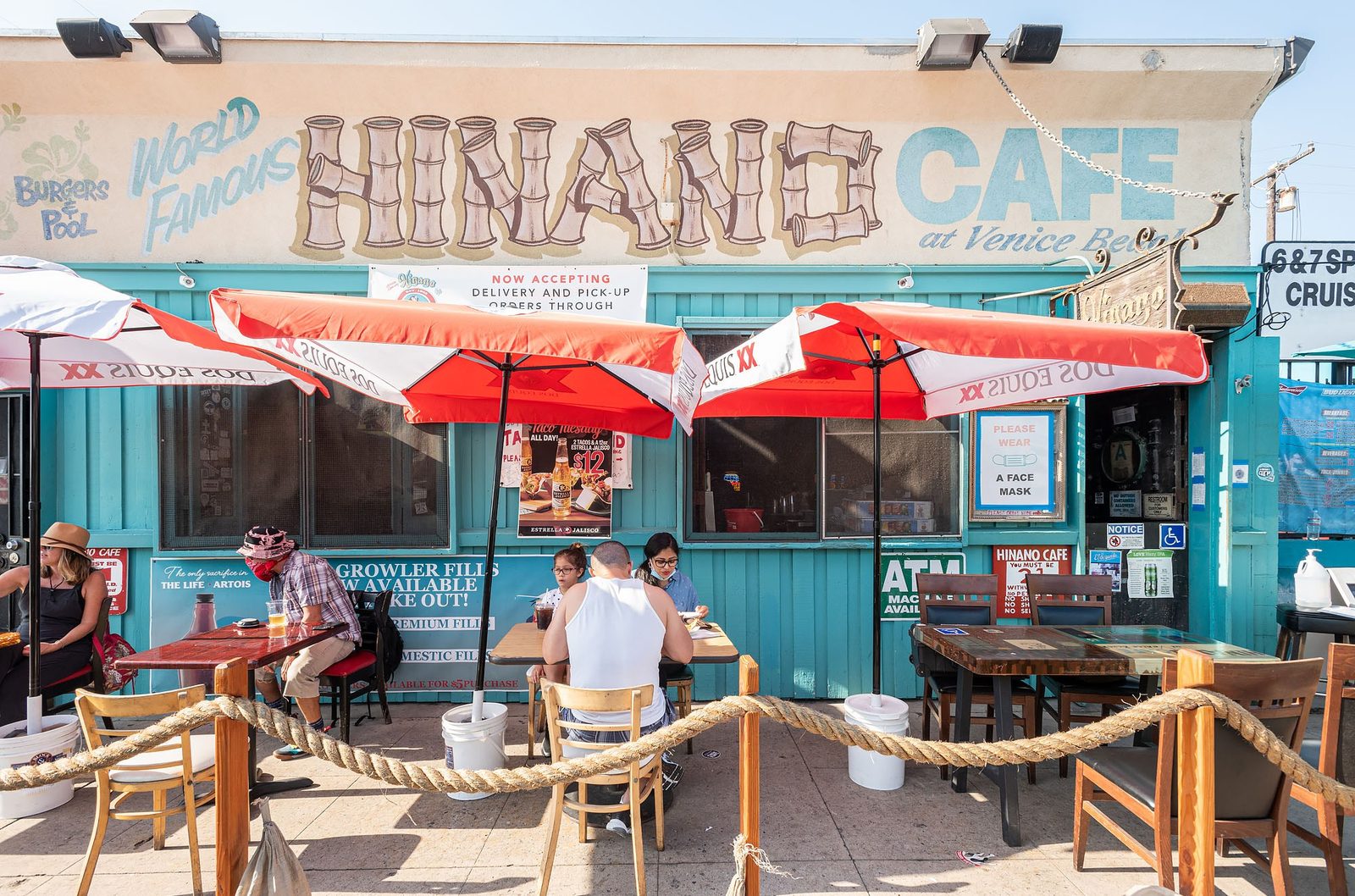 Hinano Cafe cash-only dive bar at 15 Washington Blvd